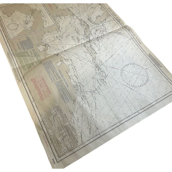 Atlas of Pilot Charts Central American Waters South Atlantic Ocean VTG Navy Maps - Picture 10 of 16